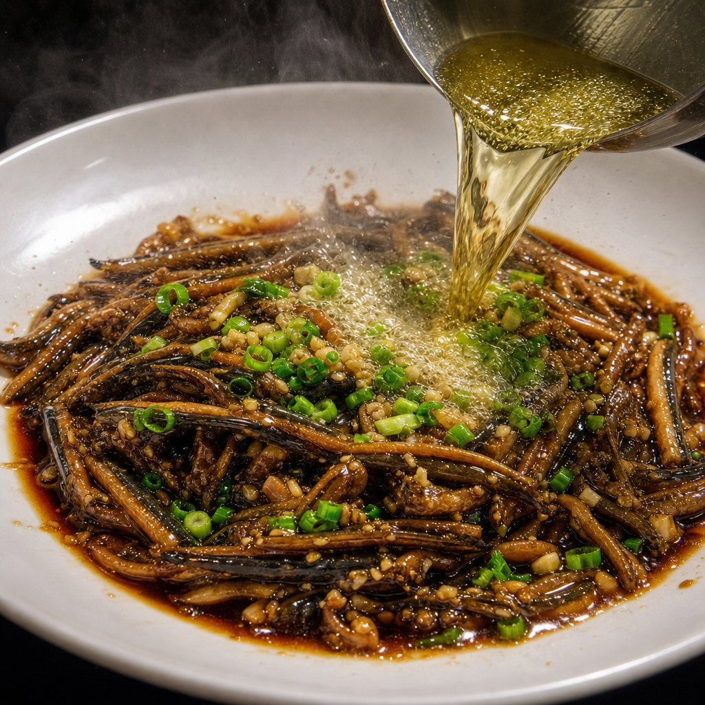 Shanghai Sizzling Eel Shreds -響油鳝丝