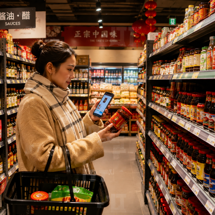Shopping for authentic Chinese condiments in UK supermarket