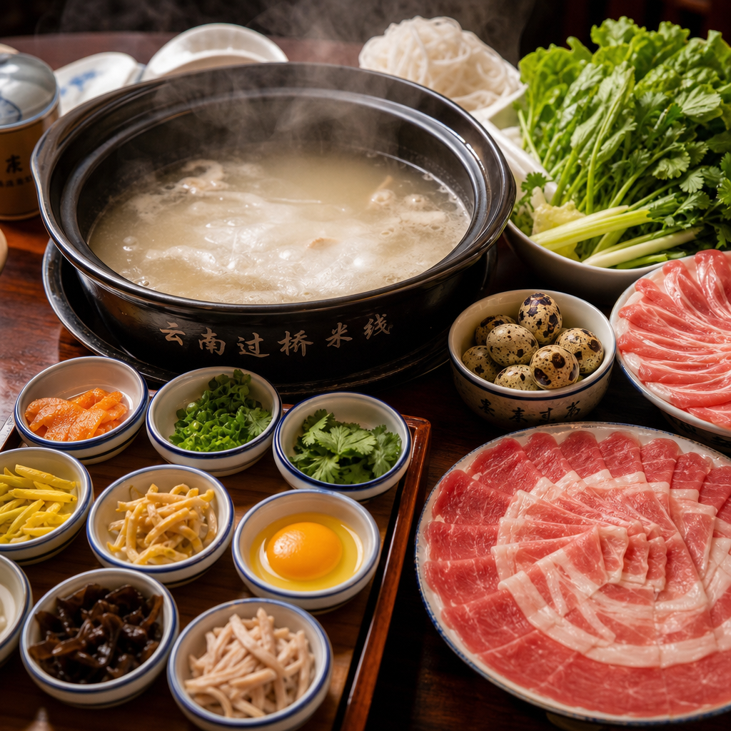 Yunnan crossing the bridge rice noodles