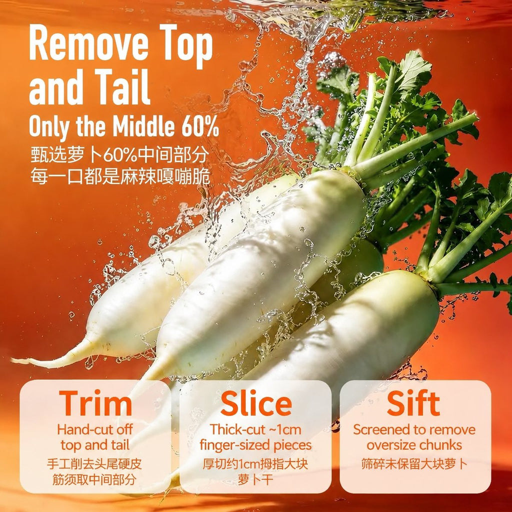 Yunnan Spicy Preserved Radish - detail view