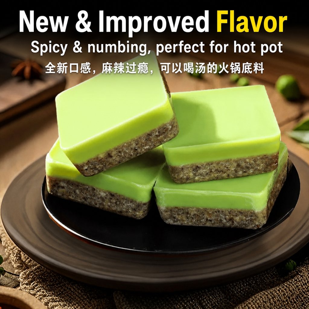 Chongqing Green Sichuan Pepper Hot Pot Base | 重庆青花椒火锅底料 - 50g (5-20袋)