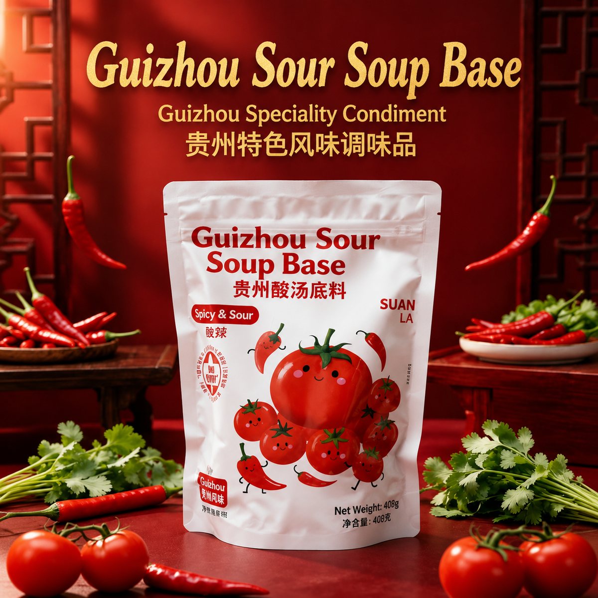 Guizhou Sour Soup Hotpot Seasoning - detail view