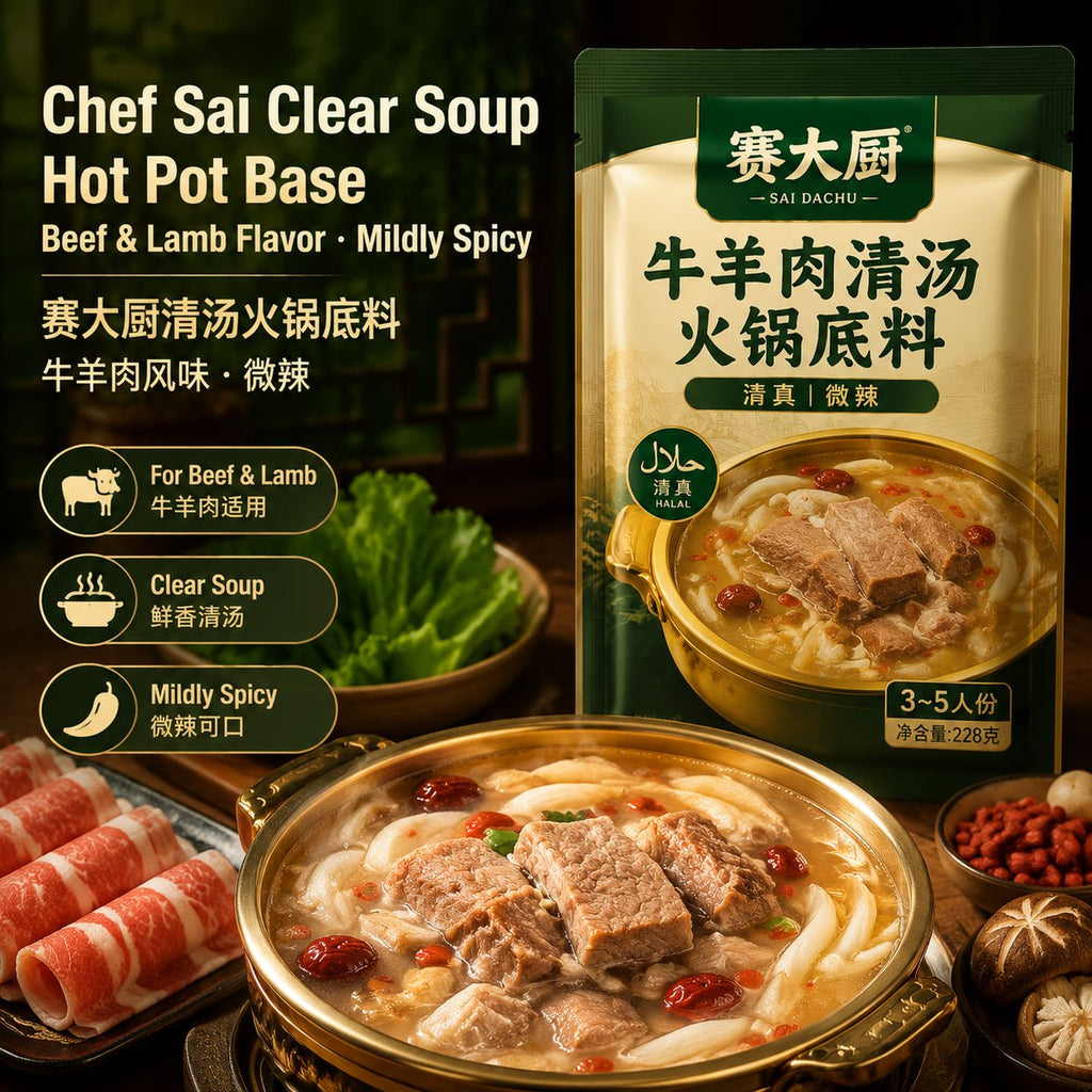 Beef and Lamb Clear Soup Hot Pot Base - detail view