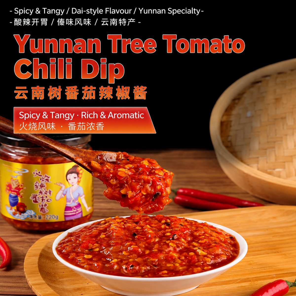 Yunnan Tree Tomato Chili Dip 220g - usage suggestion