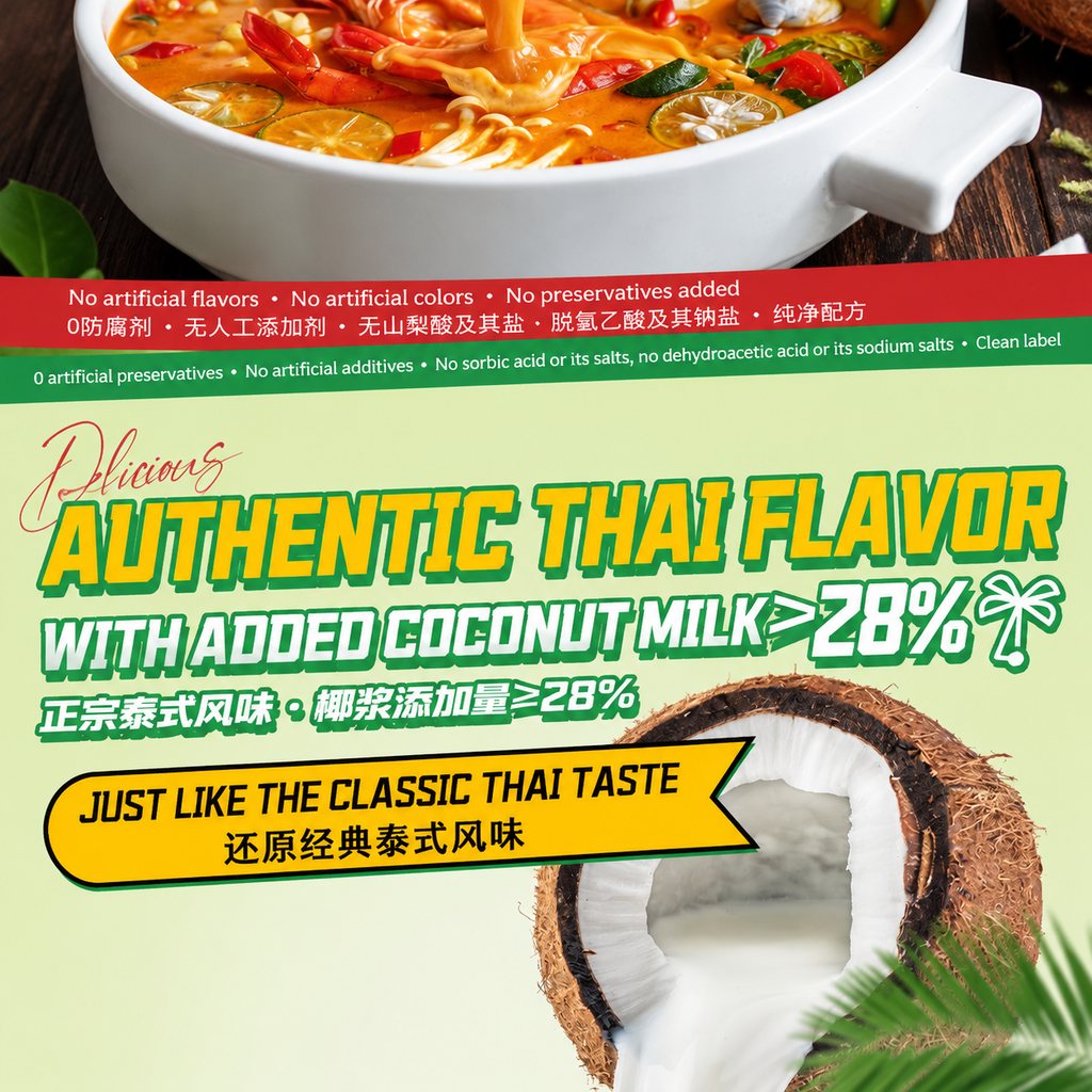 Thai Tom Yum Hot Pot Soup Base - ingredient information