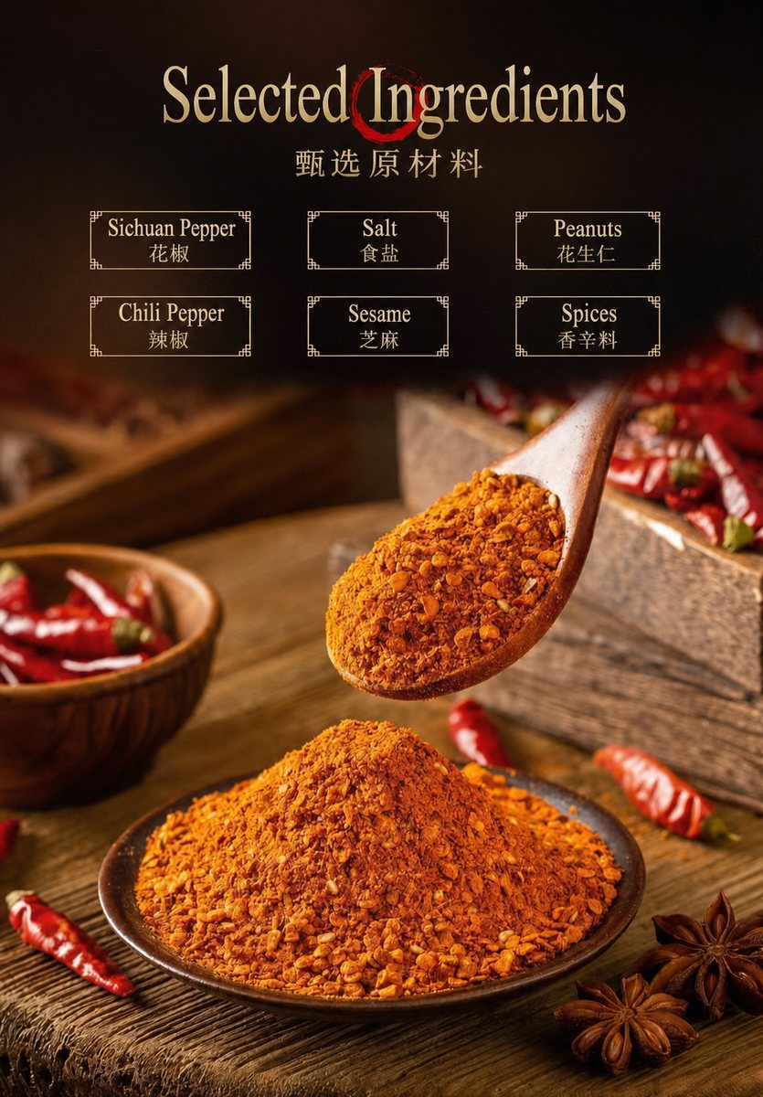 Guizhou DuYiMa Mala 1+2 Chili Powder | 贵州杜姨妈麻辣1+2辣椒粉