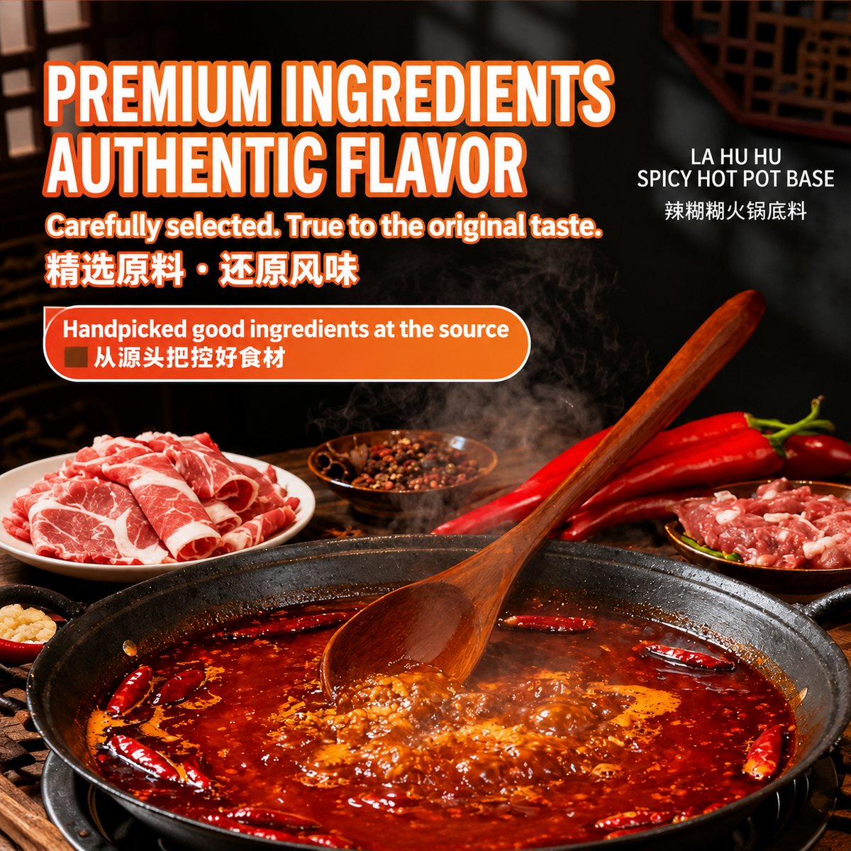 Ningxia Lahuhu Spicy Hot Pot Base - product packaging