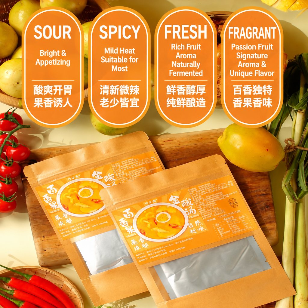 Passion Fruit Hot Pot Soup Base - product packaging