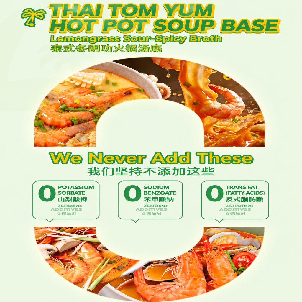 Thai Tom Yum Hot Pot Soup Base - detail view