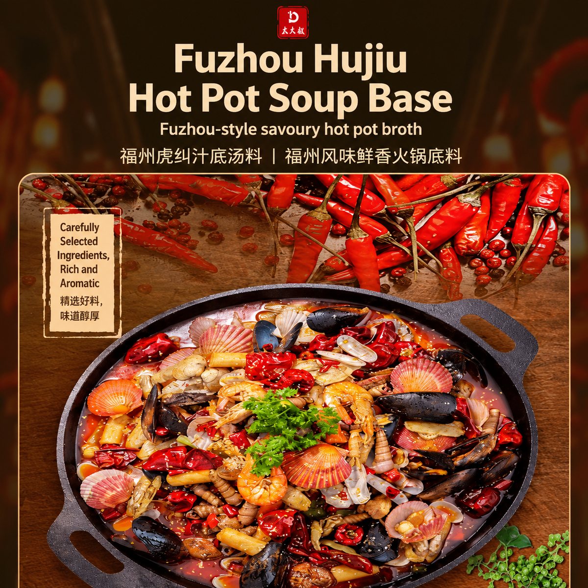 Fuzhou Hujiu Hot Pot Soup Base - detail view