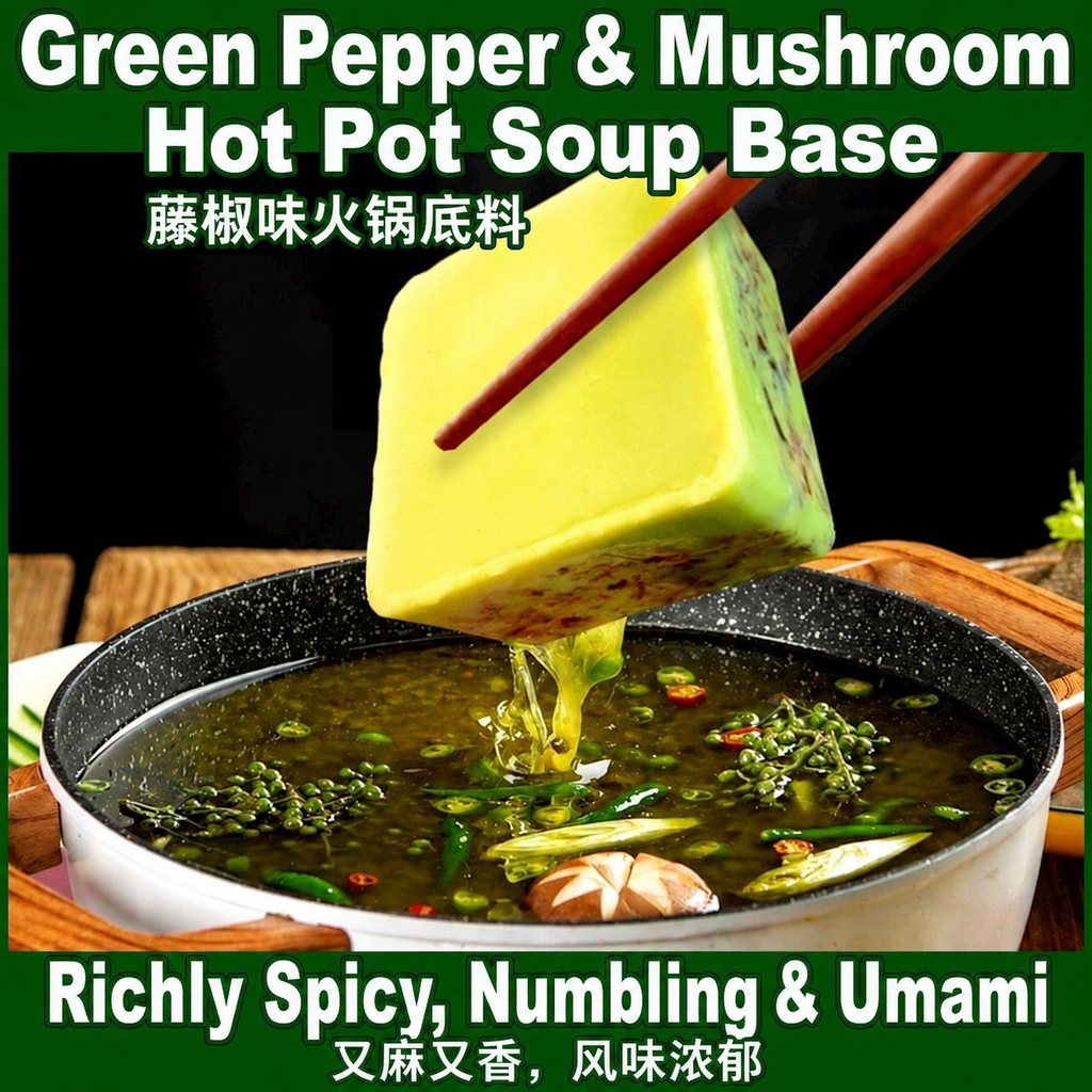 Mushroom Hot Pot Soup Base - detail view