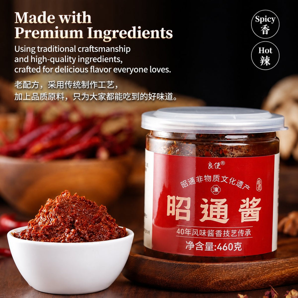 Yunnan Intangible Cultural Heritage Specialty Zhaotong Sauce 460g - usage suggestion