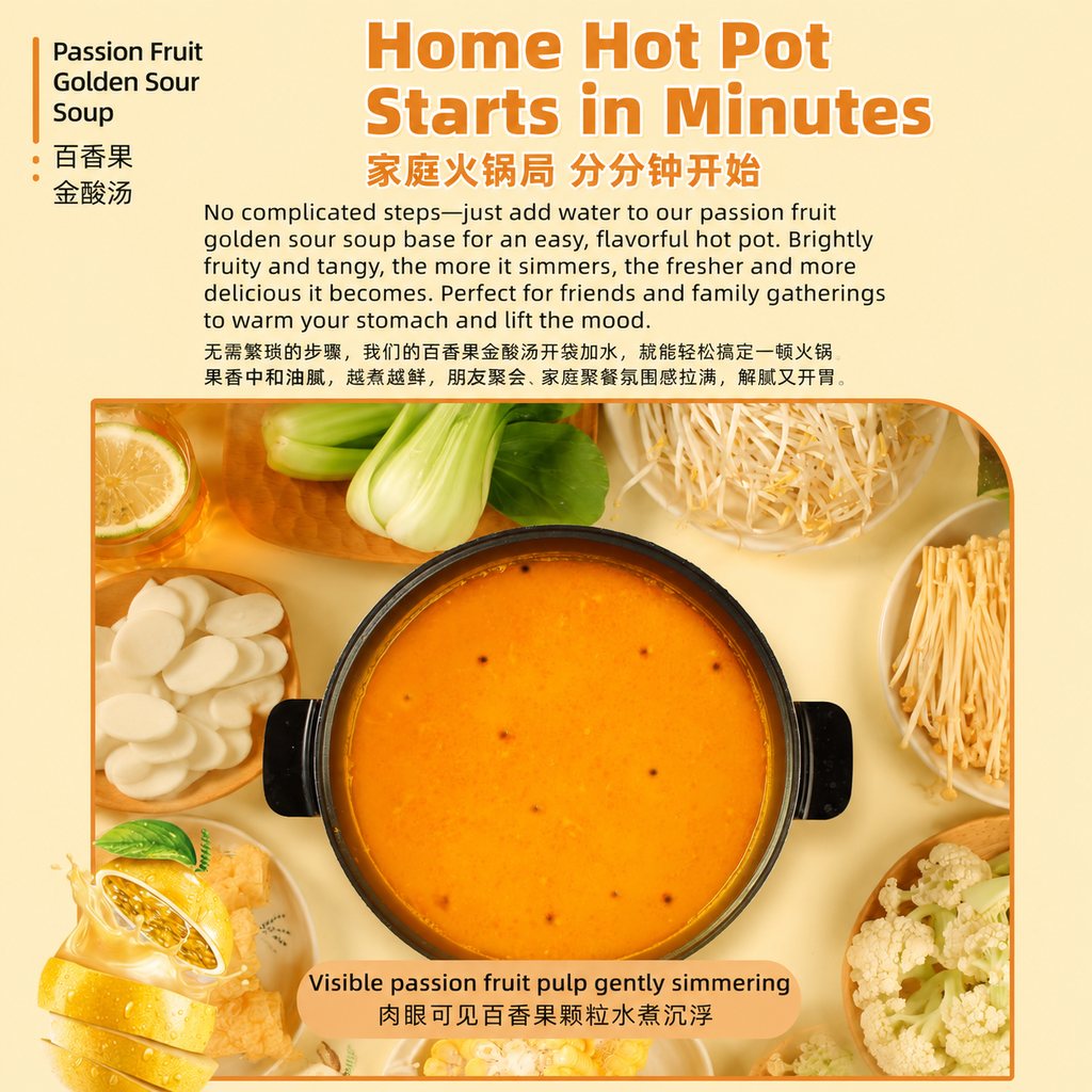 Passion Fruit Hot Pot Soup Base - usage suggestion
