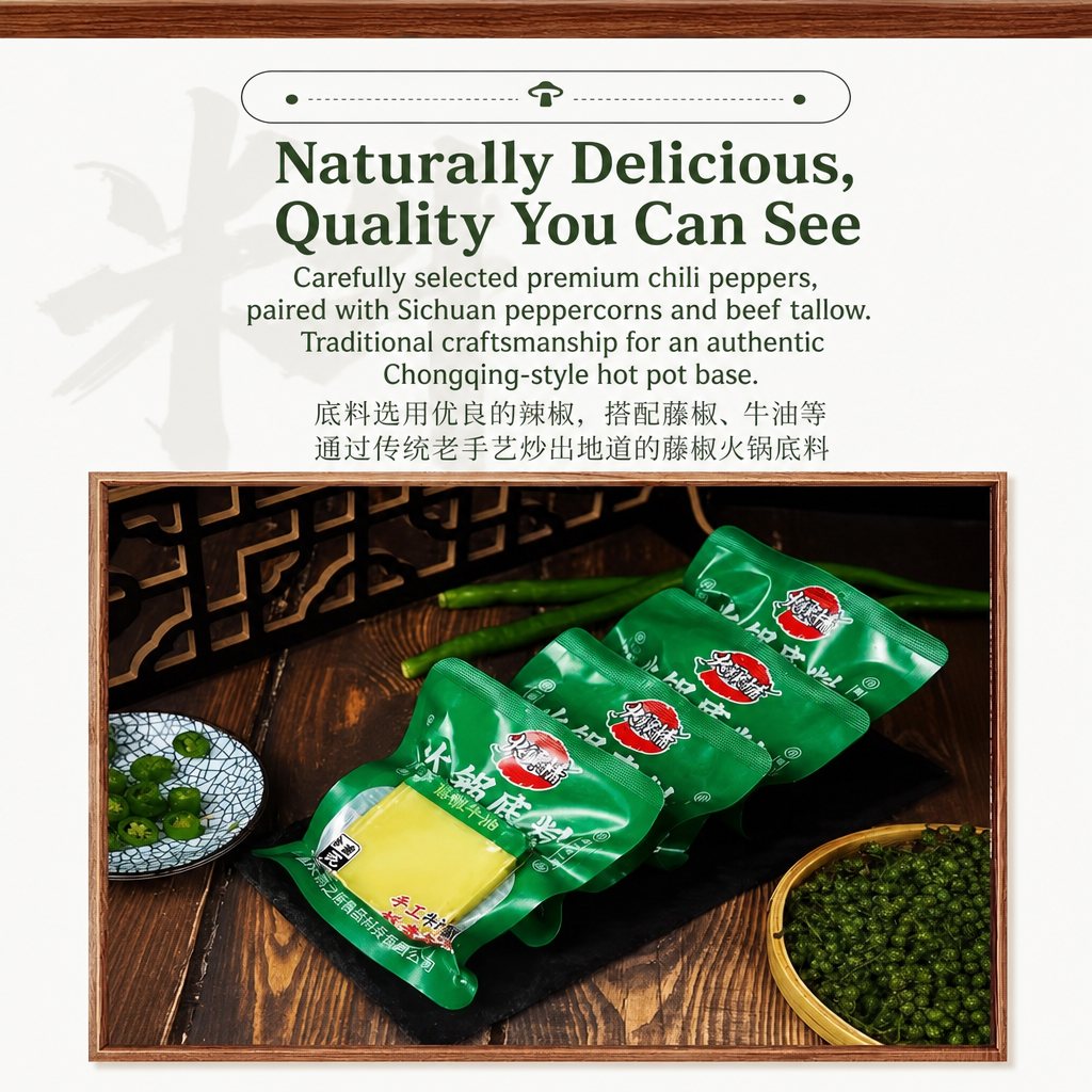 Chongqing Green Sichuan Pepper Hot Pot Base - ingredient information