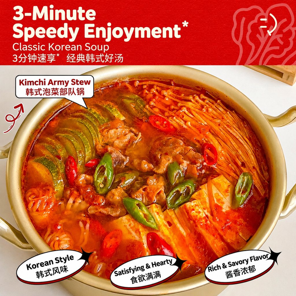 Korean Kimchi Army Stew Hot Pot Base - ingredient information