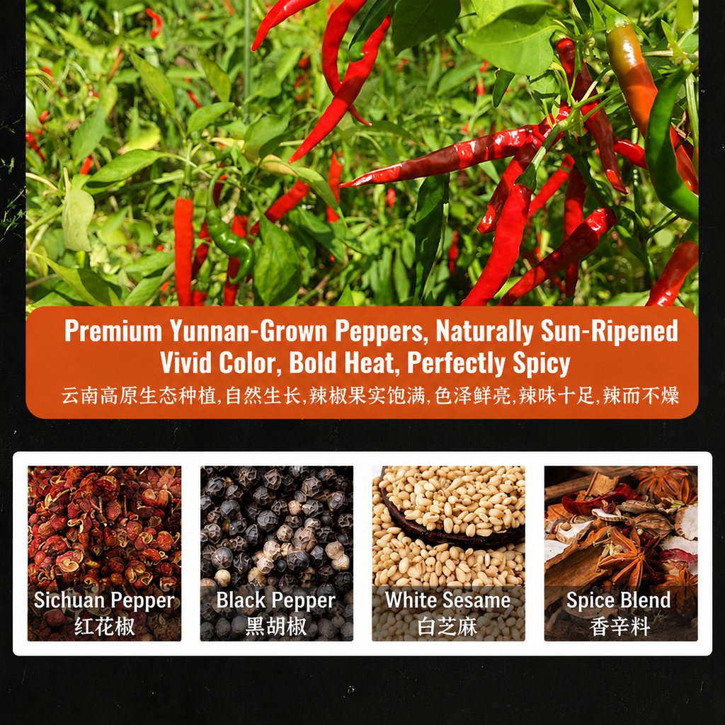 Guizhou Mala 1+1 Dipping Chili Powder - ingredient information