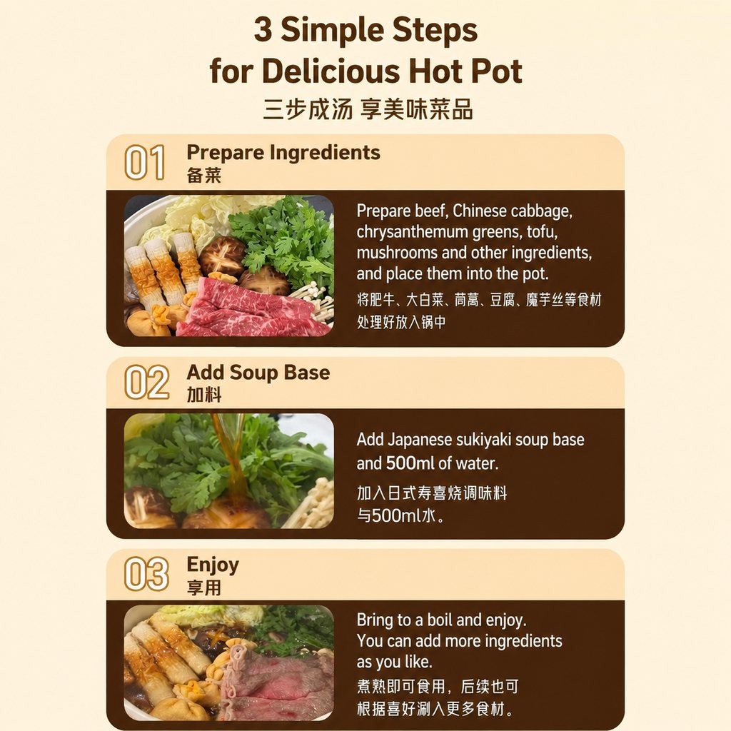 Japanese Sukiyaki Hot Pot Soup Base - ingredient information