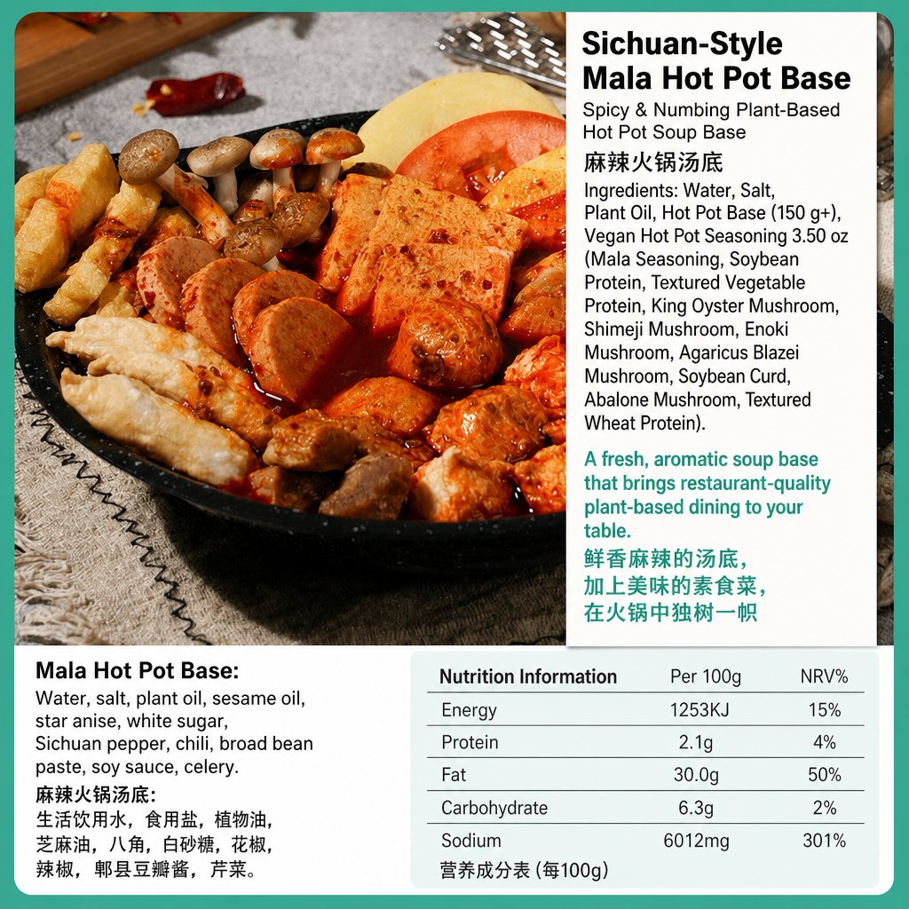 Vegan Hot Pot Base - product packaging