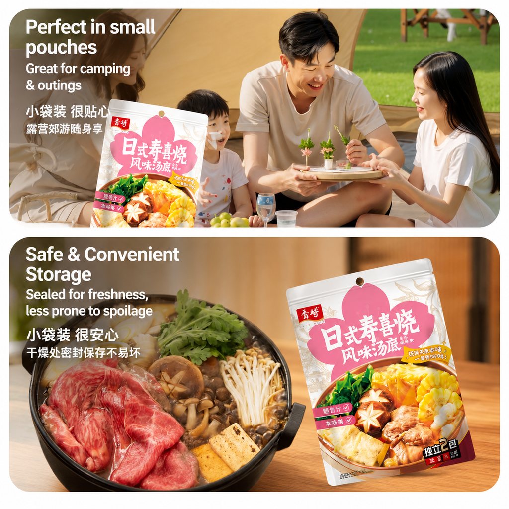 Japanese Sukiyaki Hot Pot Soup Base - detail view