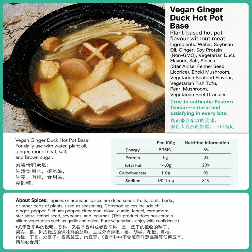 Vegan Hot Pot Base - detail view