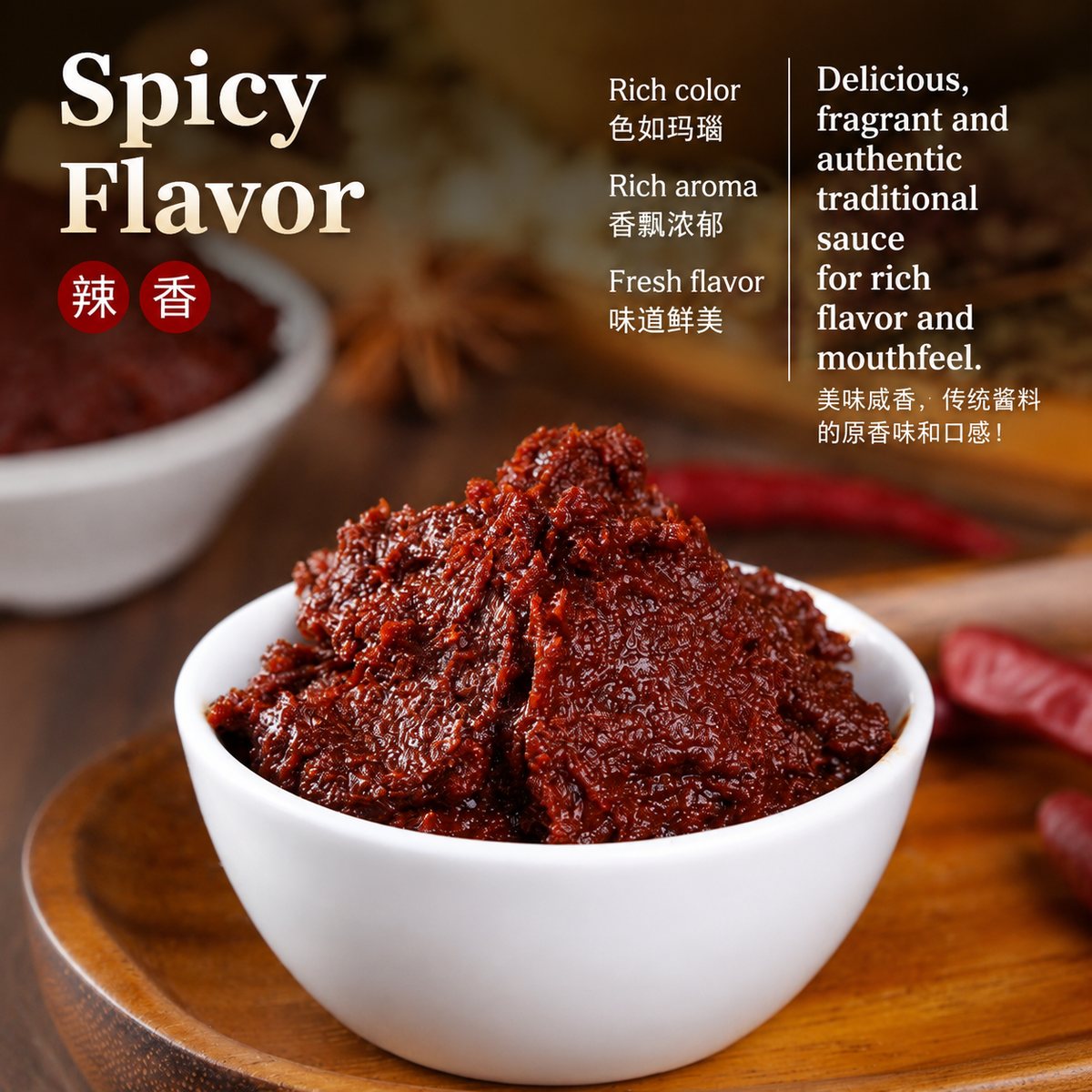 Yunnan Intangible Cultural Heritage Specialty Zhaotong Sauce 460g - detail view