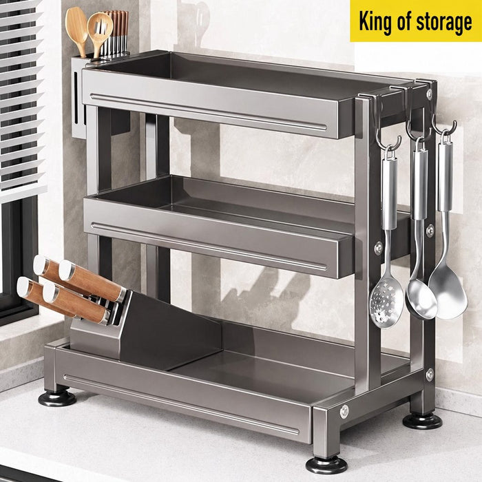 Cooker King Multi-Function Kitchen Organizer Rack | 炊大皇多功能厨房收纳架
