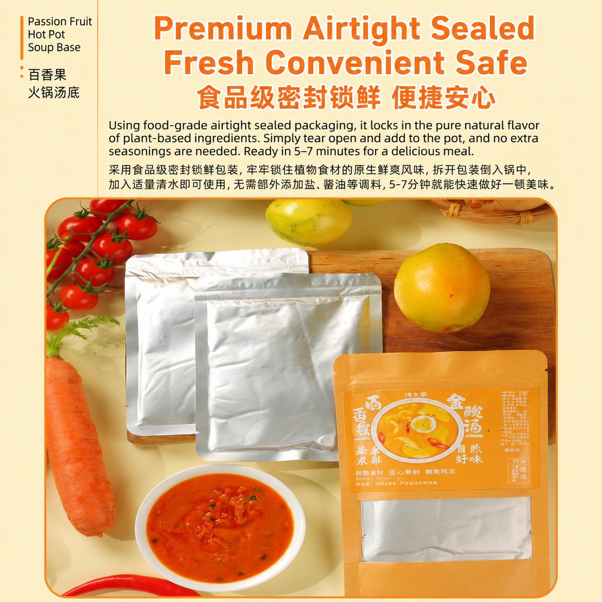 Passion Fruit Hot Pot Soup Base - ingredient information