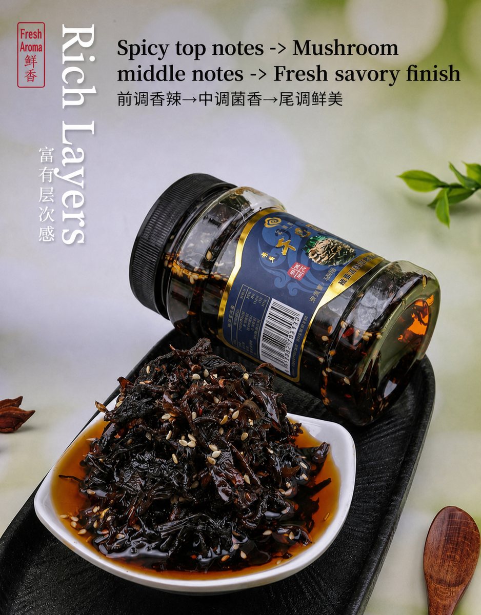 Yunnan Oil-Preserved Ganba Mushroom - product packaging