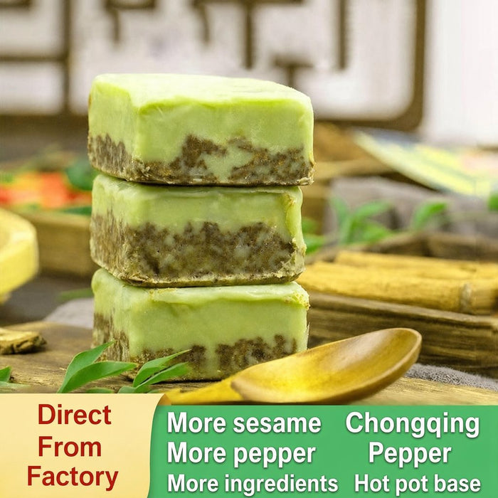 Single-Serve Green Pepper Hot Pot Soup Base for Easy Cooking