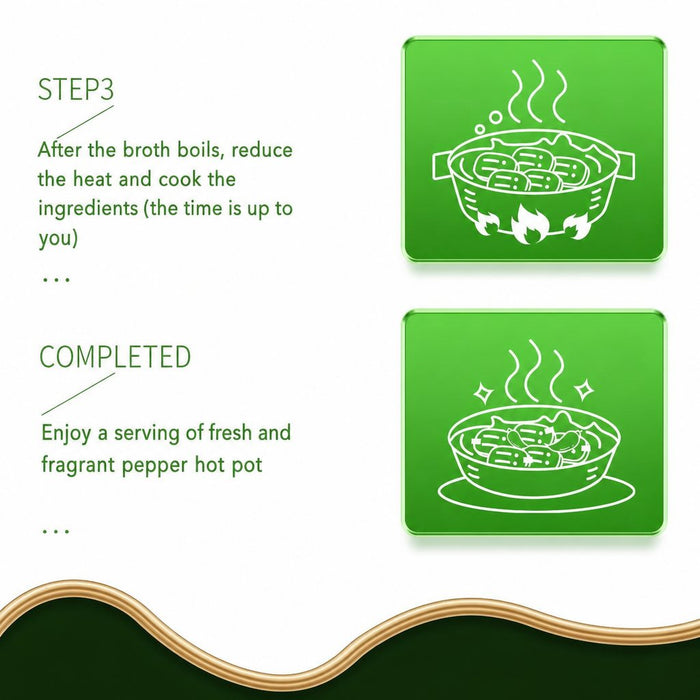 Single-Serve Green Pepper Hot Pot Soup Base for Easy Cooking