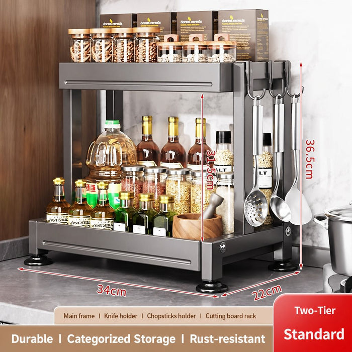 Cooker King Multi-Function Kitchen Organizer Rack | 炊大皇多功能厨房收纳架