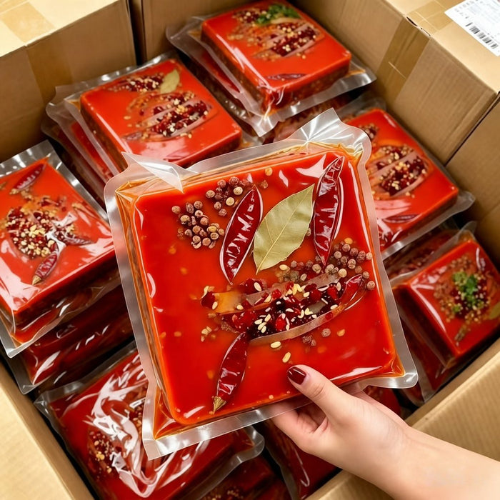 Spicy Chongqing Hot Pot Soup Base - Single-Serve Trial Pack