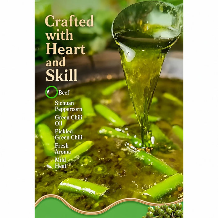 Single-Serve Green Pepper Hot Pot Soup Base for Easy Cooking