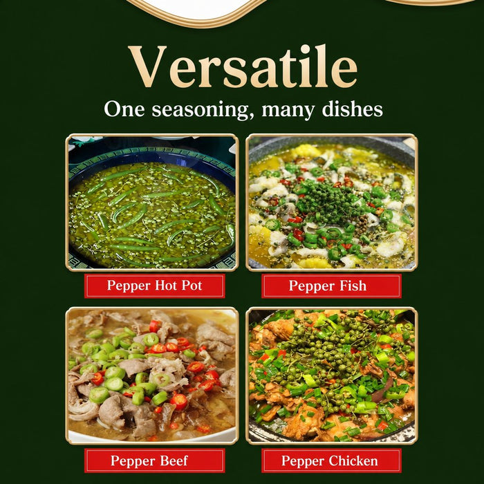 Single-Serve Green Pepper Hot Pot Soup Base for Easy Cooking