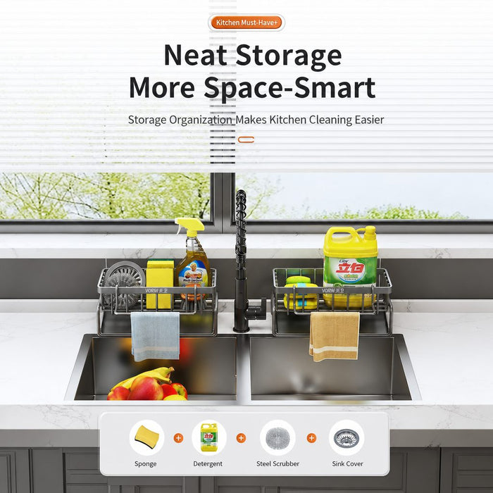 WoWei Kitchen Sink Organizer Rack | 沃卫厨房水槽收纳架