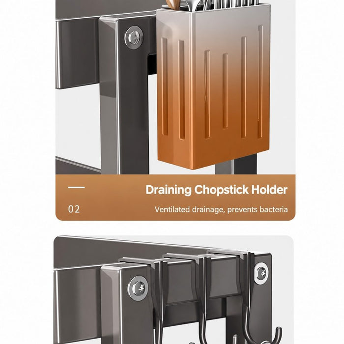 Cooker King Multi-Function Kitchen Organizer Rack | 炊大皇多功能厨房收纳架