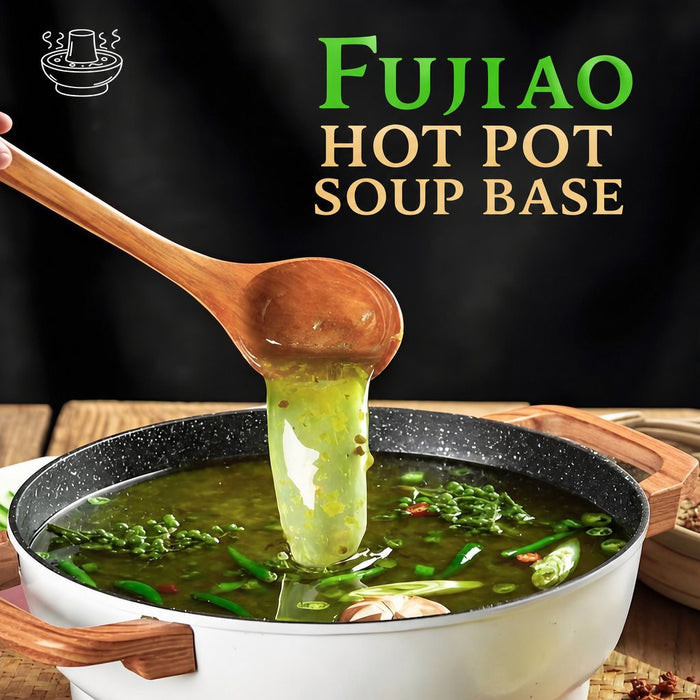 Single-Serve Green Pepper Hot Pot Soup Base for Easy Cooking