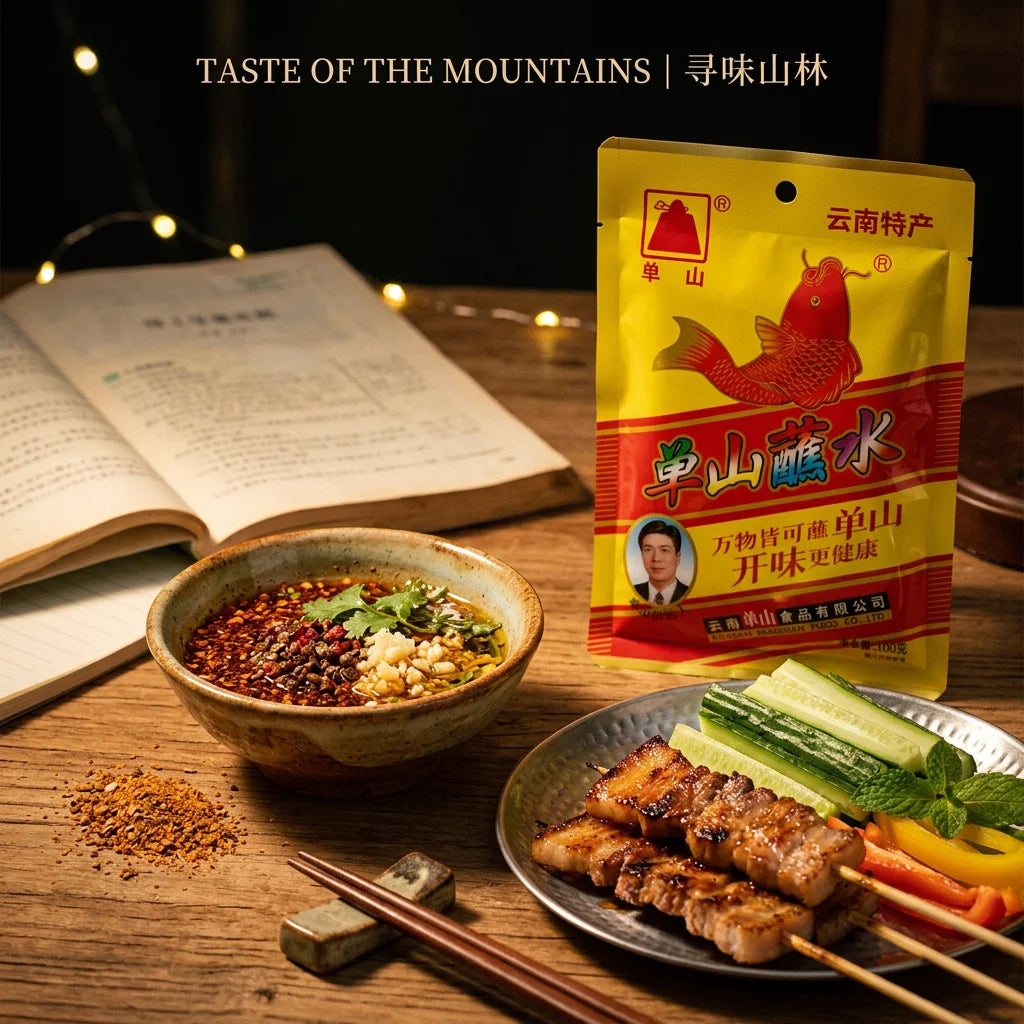 DAN SHAN ZHAN SHUI | 单山蘸水 — Heritage Yunnan Highland Chili Dip, 100g | 非遗正宗云南蘸水
