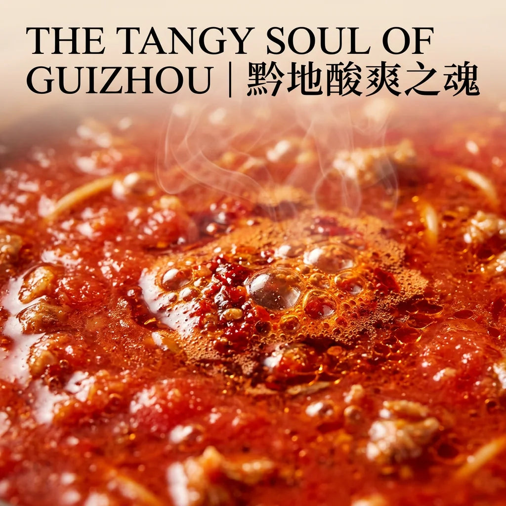 YU MENG RED SOUR SOUP | 玉梦红酸汤 — Heritage Guizhou Old Jar Fermented, 500ml | 非遗正宗贵州红酸汤