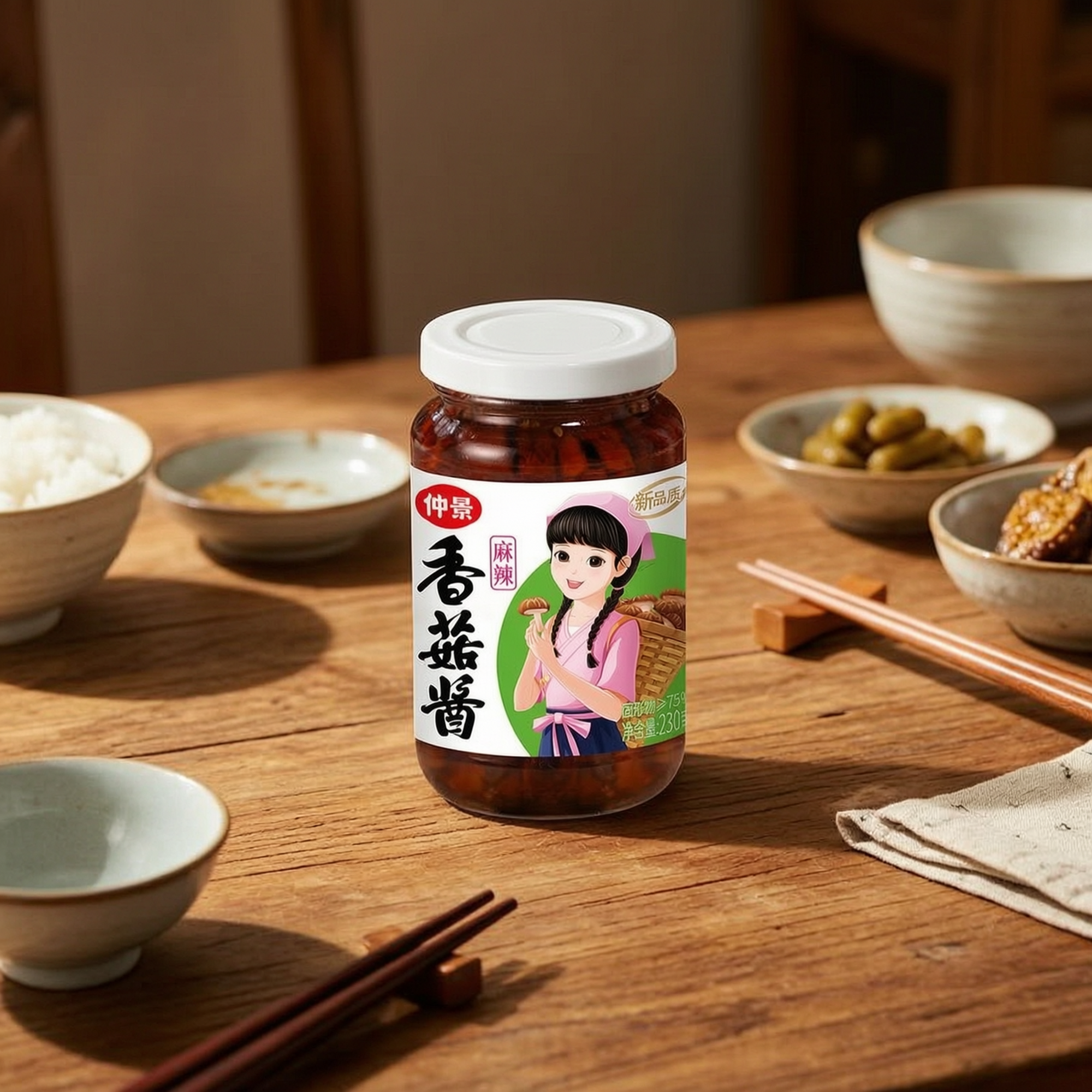 ZHONGJING SHIITAKE SAUCE 230g | 仲景香菇酱 230g