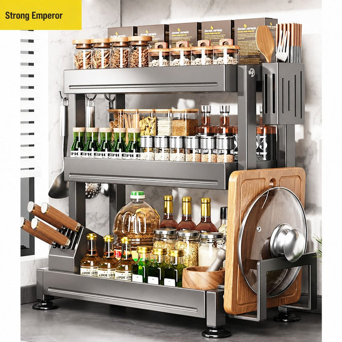 Cooker King Multi-Function Kitchen Organizer Rack | 炊大皇多功能厨房收纳架