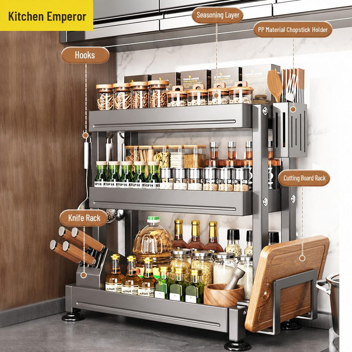 Cooker King Multi-Function Kitchen Organizer Rack | 炊大皇多功能厨房收纳架