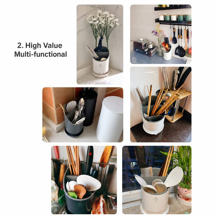 High-Quality Chopstick Holder with Drainage | 高品质筷子沥水收纳盒