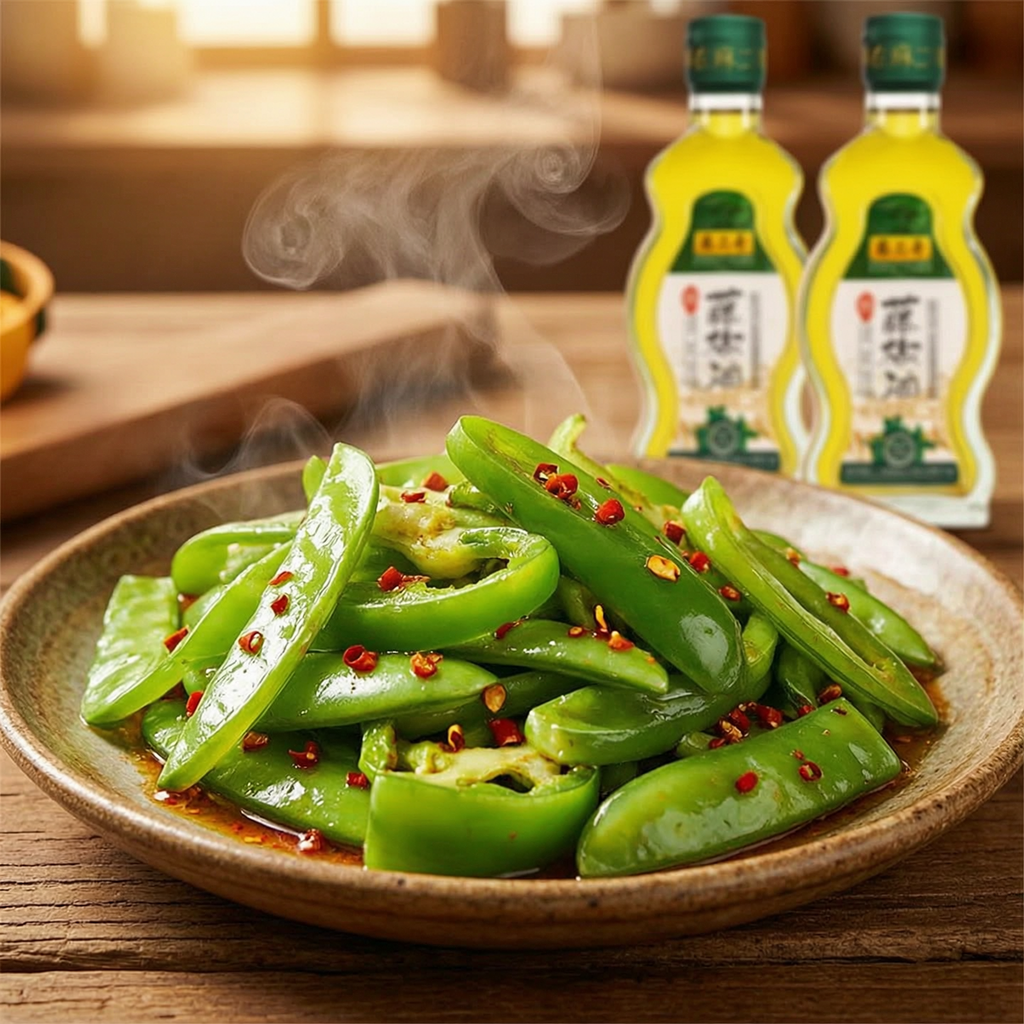 Sichuan Green Pepper Oil 130mL - Authentic Mala Numbing Flavor | 四川藤椒油