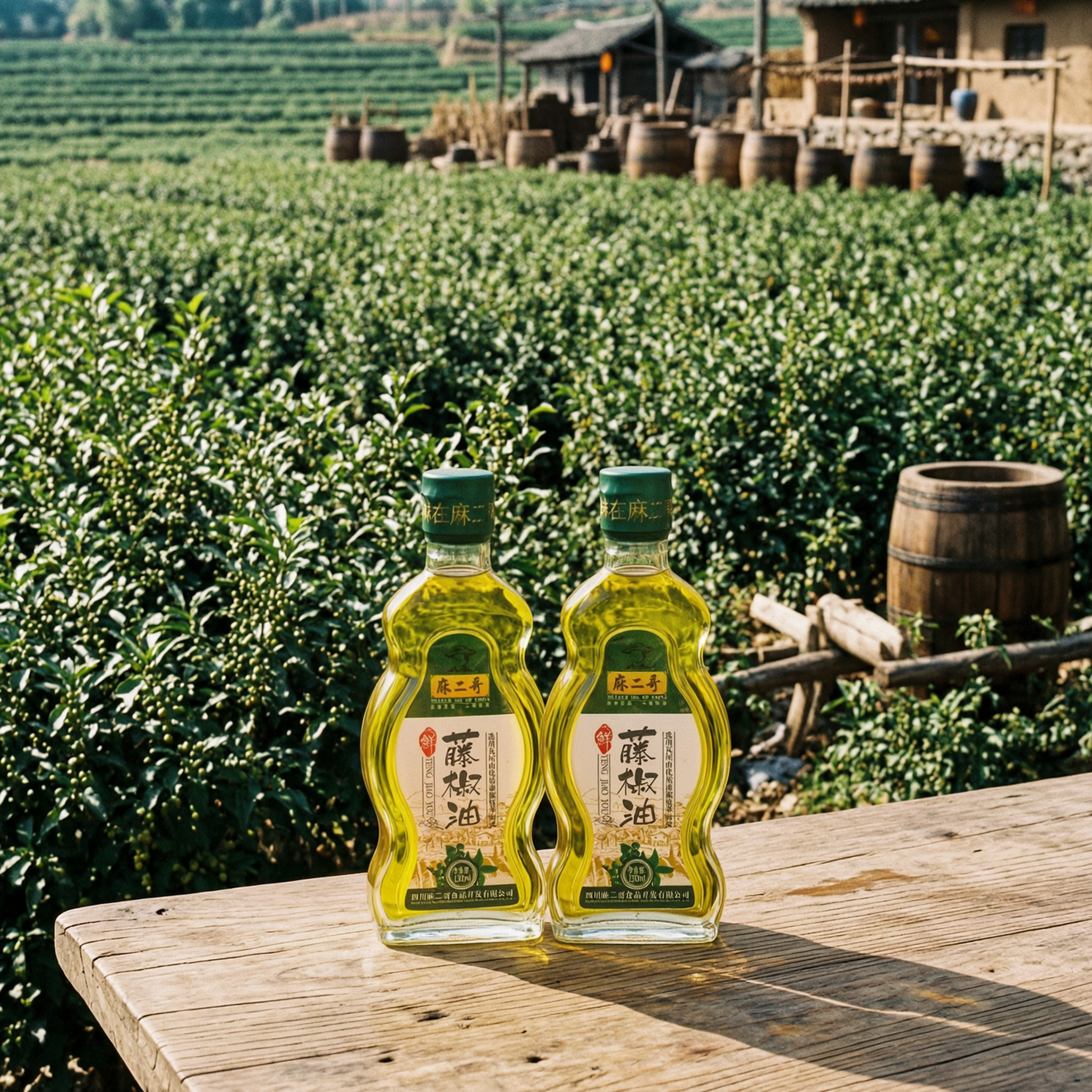 Sichuan Green Pepper Oil 130mL - Authentic Mala Numbing Flavor | 四川藤椒油