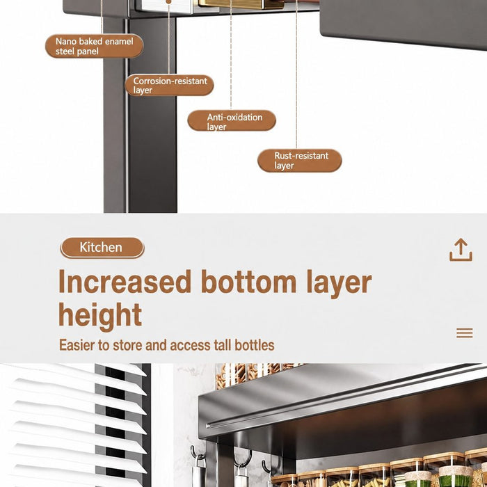 Cooker King Multi-Function Kitchen Organizer Rack | 炊大皇多功能厨房收纳架