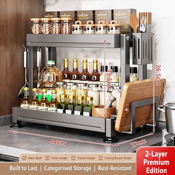 Cooker King Multi-Function Kitchen Organizer Rack | 炊大皇多功能厨房收纳架