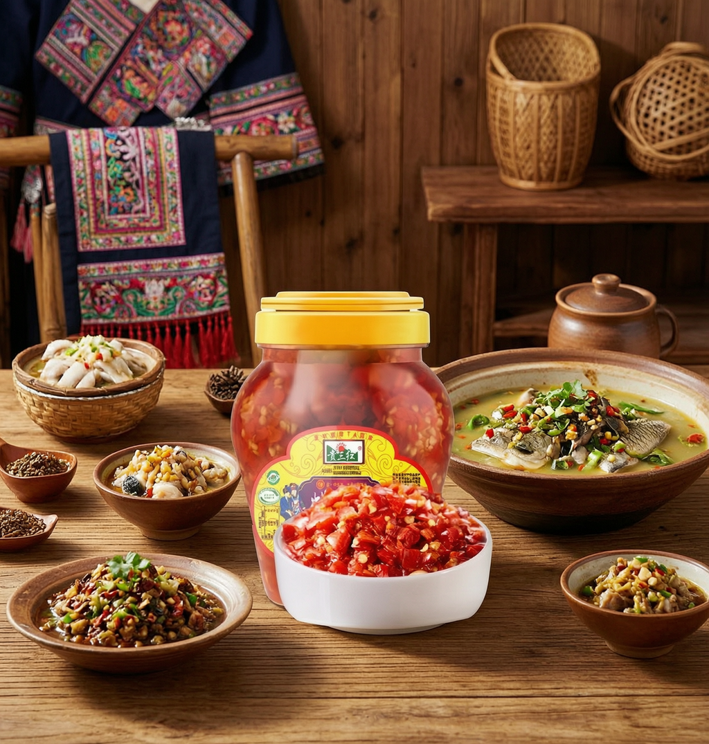 Guizhou Fermented Chili Paste 520g - Traditional Sour & Spicy | 贵州糟辣椒