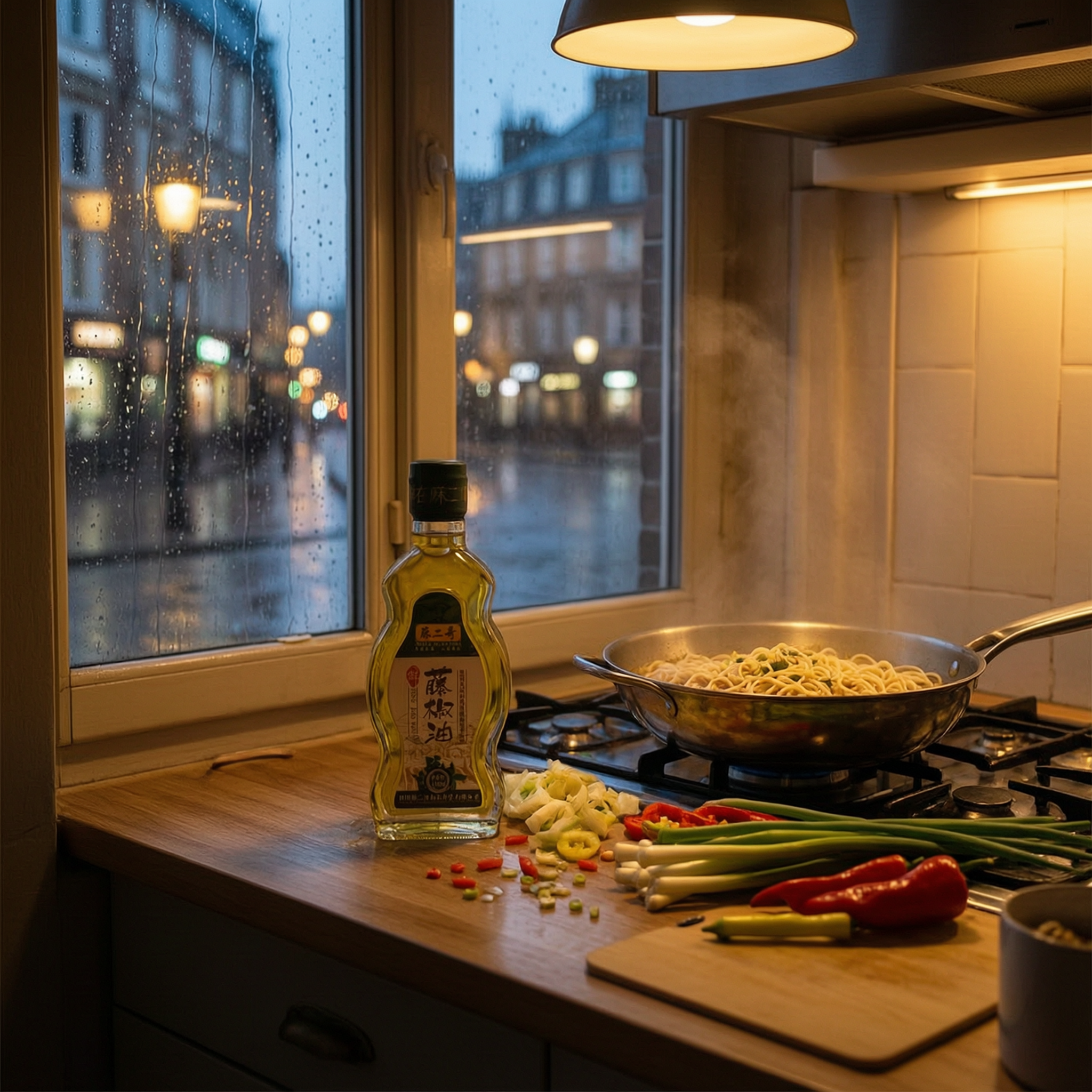 Sichuan Green Pepper Oil 130mL - Authentic Mala Numbing Flavor | 四川藤椒油
