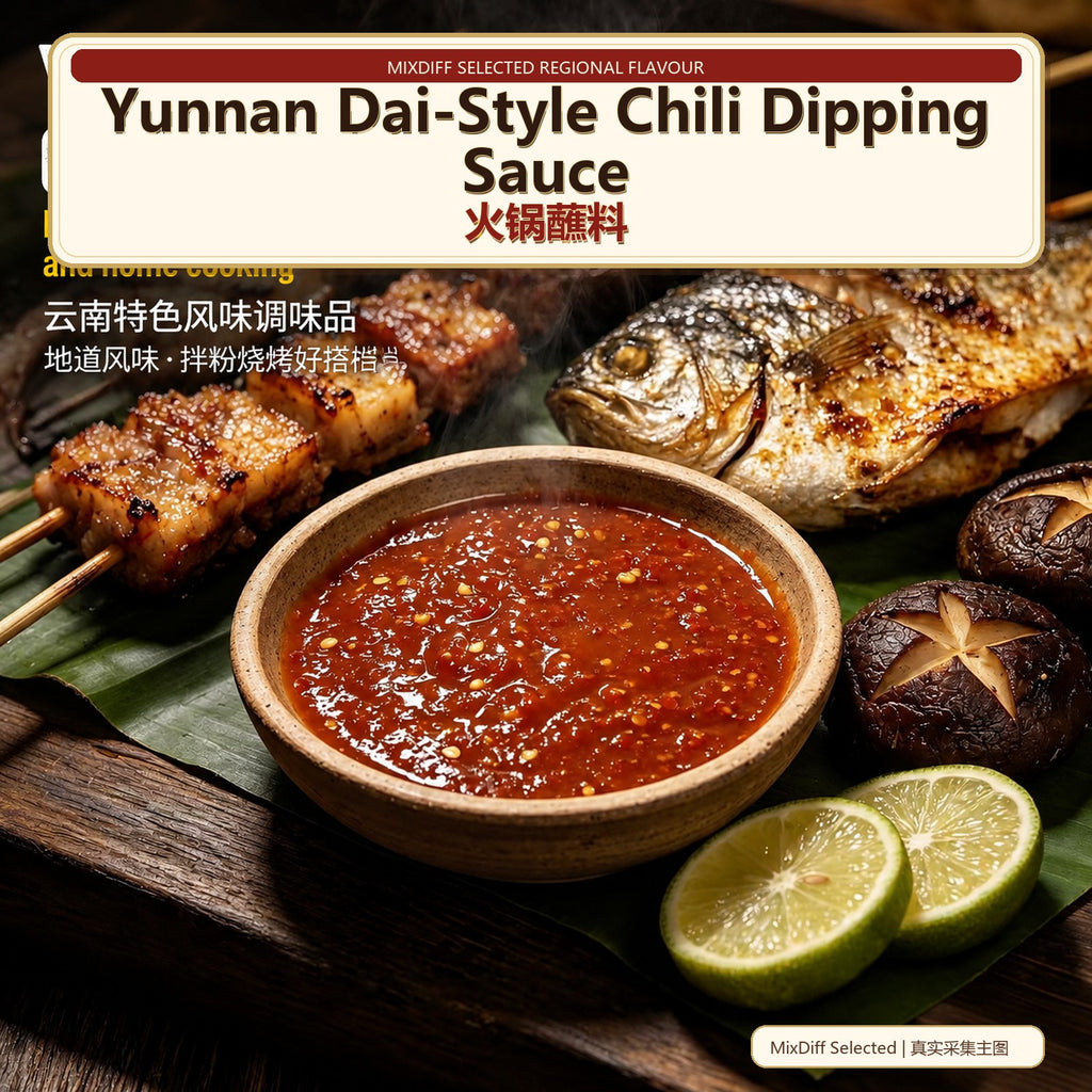 Yunnan Dai-Style Handmade Chili Sauce - Authentic Chinese condiment available at Mixdiff UK